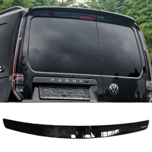 Volkswagen Caddy Mk5 2021+ Rear Spoiler Barn Door In Gloss Black 1650