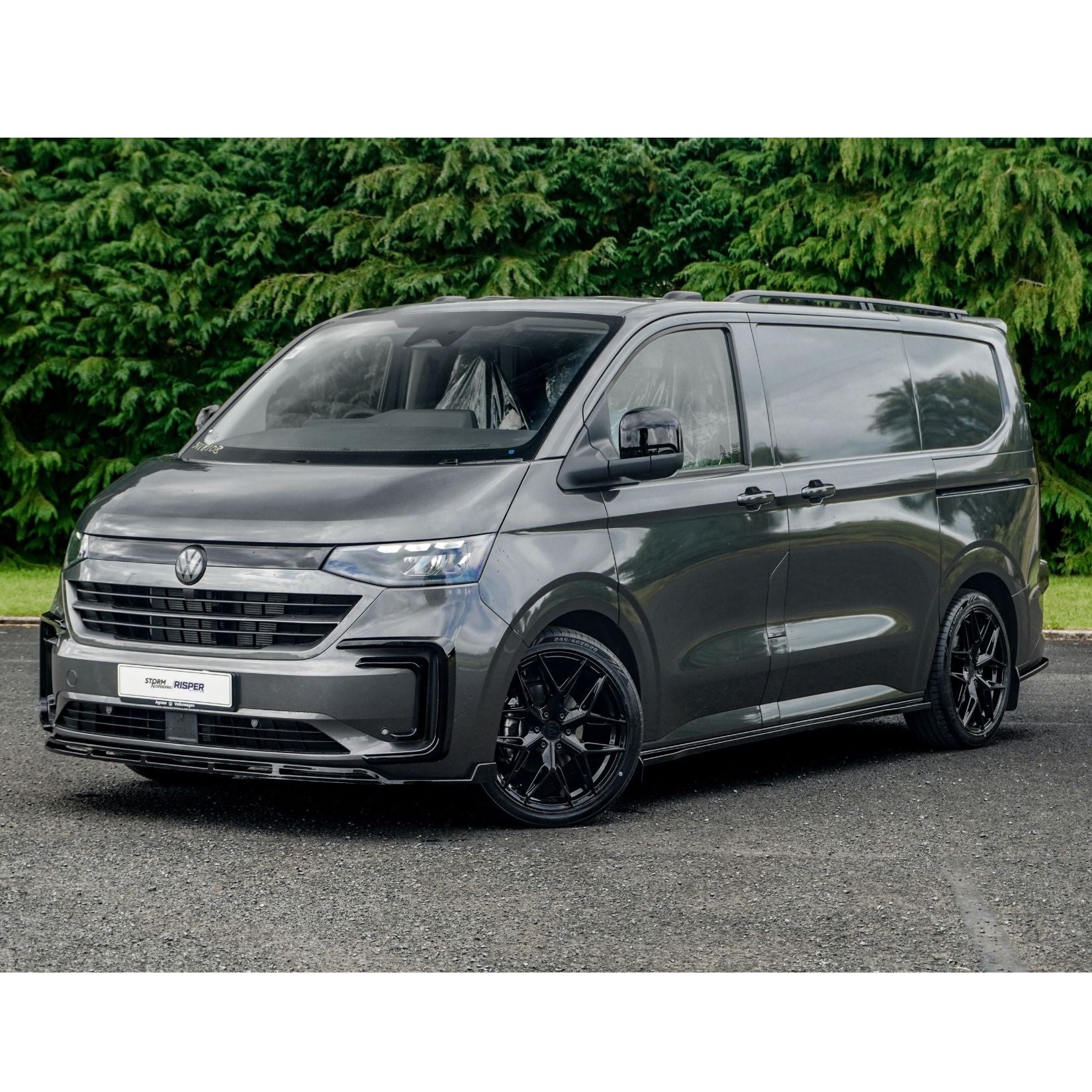 Volkswagen Transporter T7 2024+ SWB Sport Style Roof Rails In Black