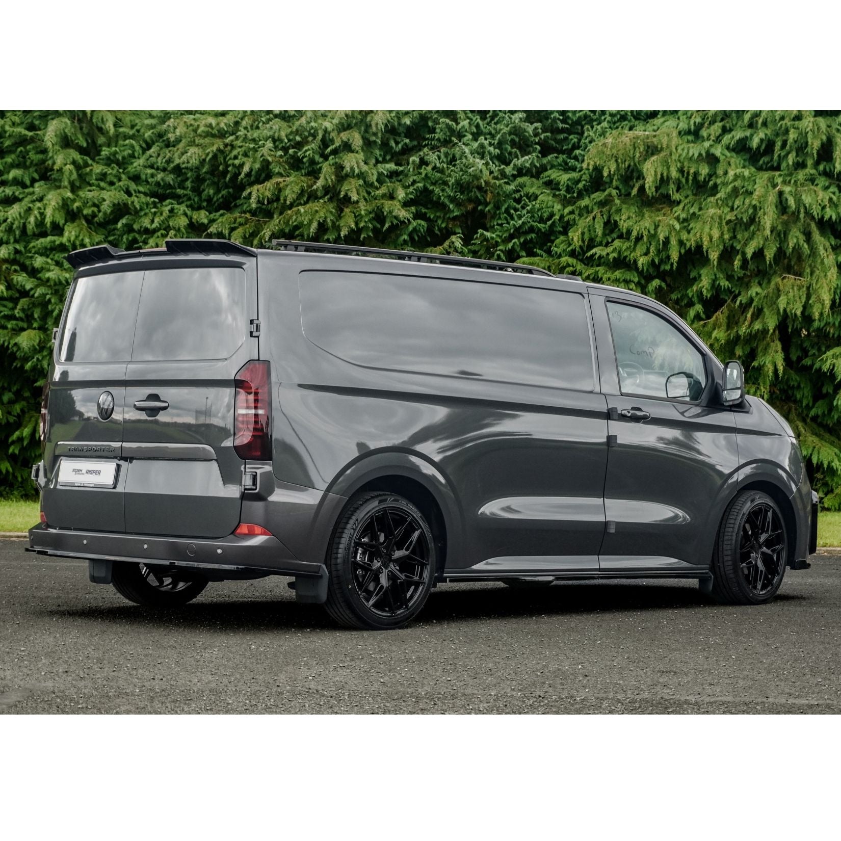 Volkswagen Transporter T7 2025+ Rear Bumper Splitter In Gloss Black