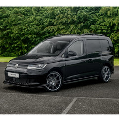 Vw Caddy 2021 On Front Bumper Spoiler Splitter Lip - Gloss Black