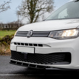 Vw Caddy 2021 On V2 Front Splitter - Gloss Black