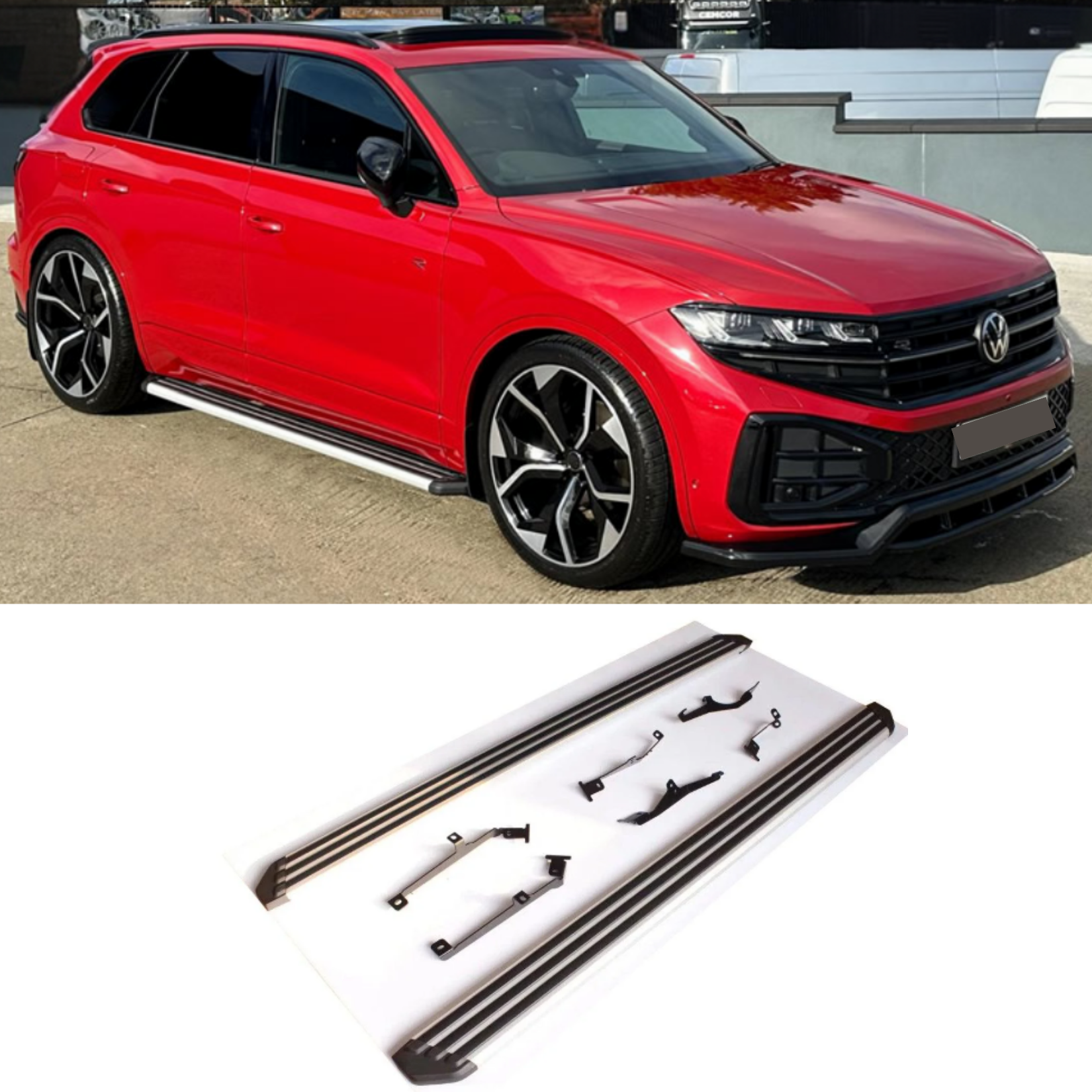 Vw Touareg 2019 On Side Steps Running Boards - Pair