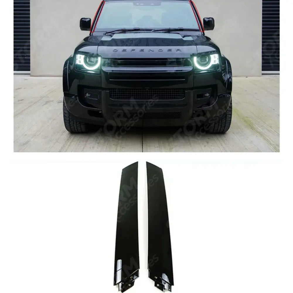 A Pillar Trims In Gloss Black For Landrover Defender L663 2020+