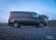 Ford Transit Custom 2012 - 2024 - Stx Internal Wind Deflectors - W107 - 2pcs - Clip On - Dark Smoke