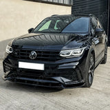 Aero Body Kit Gloss Black For Volkswagen Tiguan MK2 R / R-LINE 2020-2024