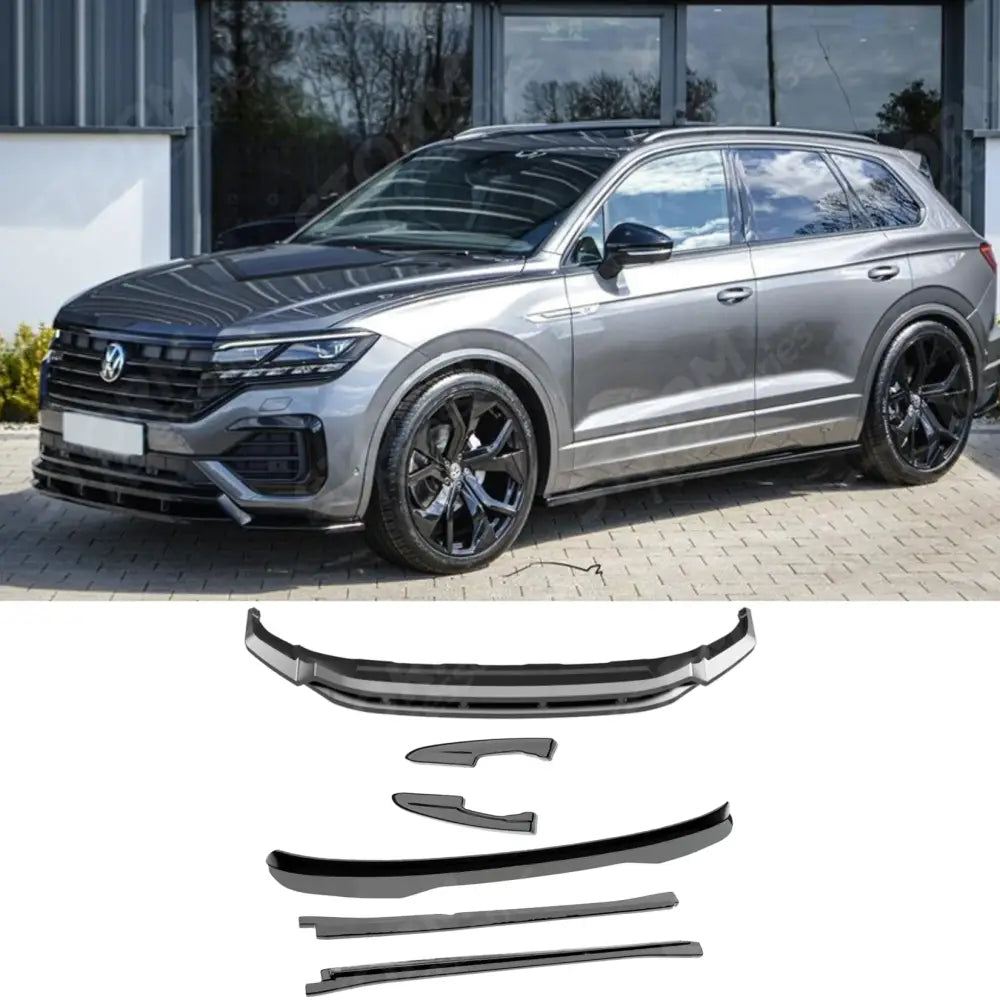 Aero Body Kit In Gloss Black For Volkswagen Touareg MK3 R Line 2018-2023