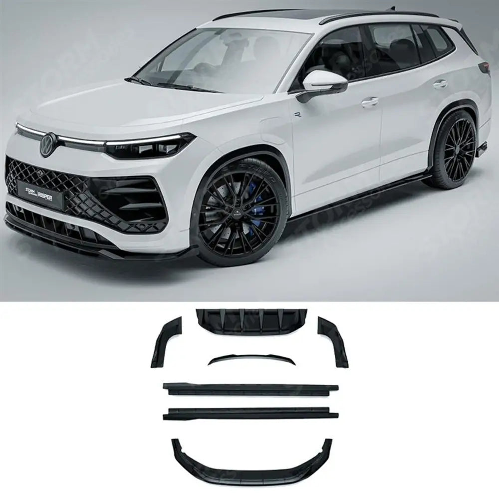 Aero Body Kit In Gloss Black For VW Tayron R-Line 2025 On