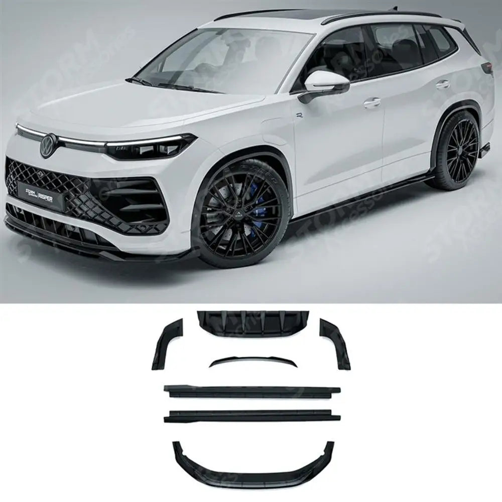 Aero Body Kit In Gloss Black For VW Tayron R-Line 2025 On