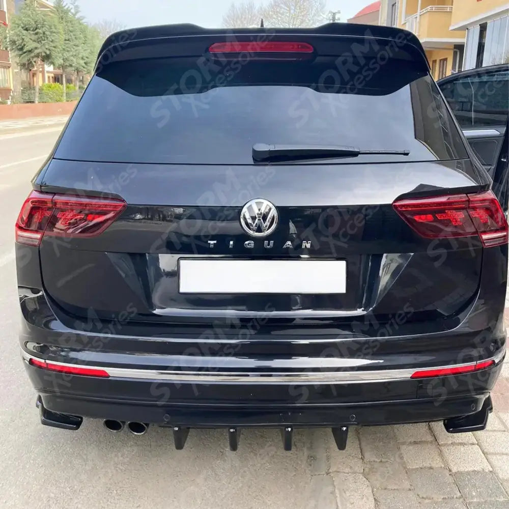 Aero Body Kit In Gloss Black For VW Tiguan MK2 R-Line 2015-2020