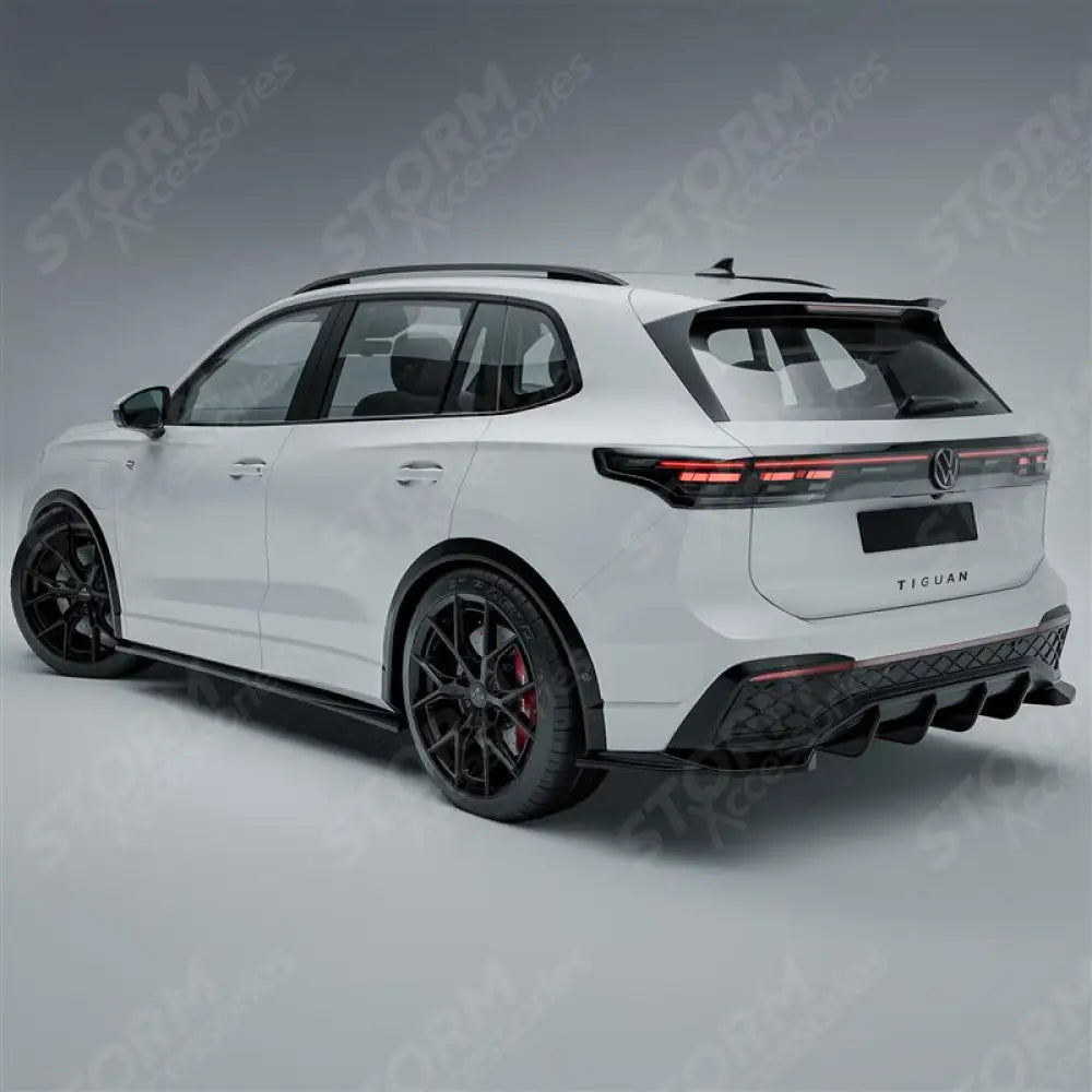 Aero Body Kit In Gloss Black For VW Tiguan R-Line MK3 2024 On