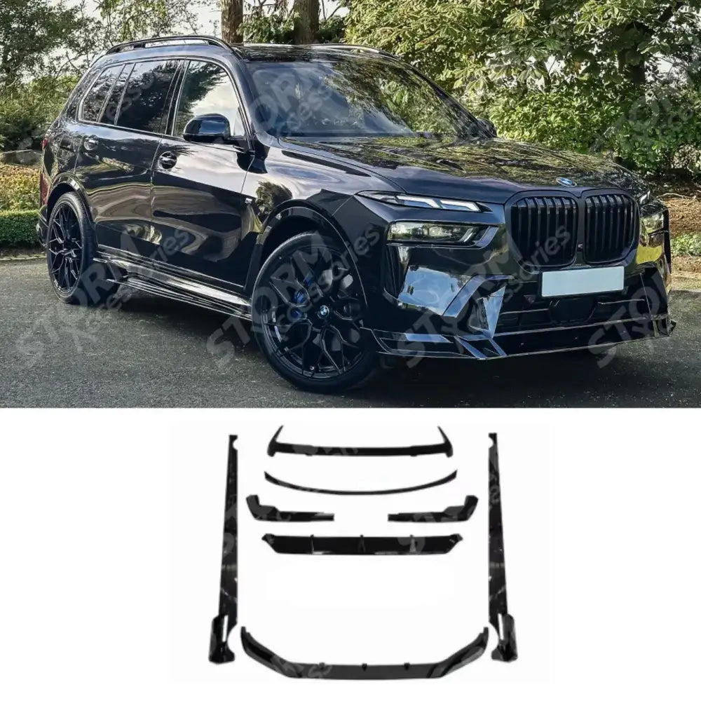 Aero Kit In Gloss Black For BMW X7 G07 LCI M Sport 2023+