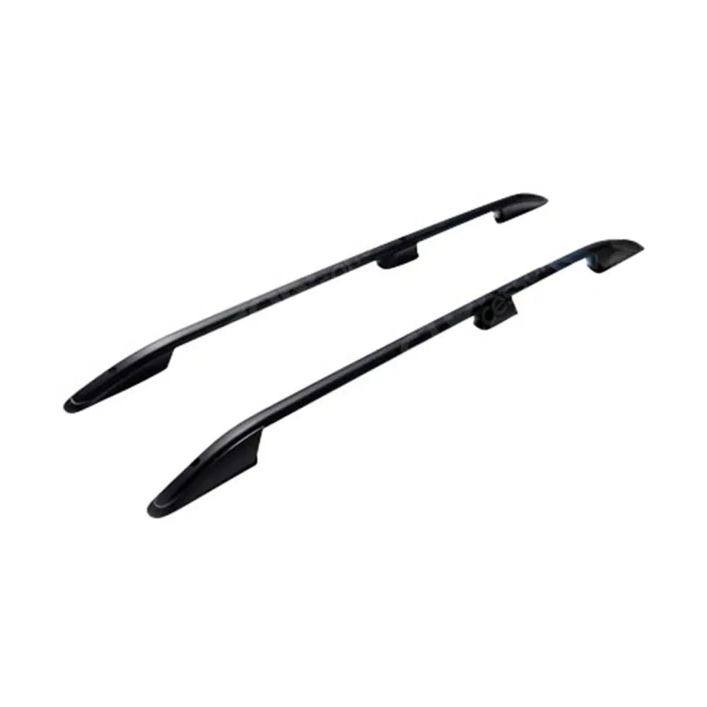 Aluminium Roof Bars Black For Ford Transit Custom LWB 2013 - 2024