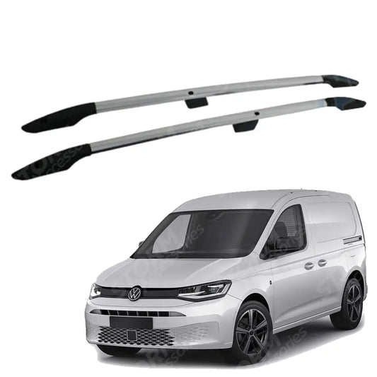 Aluminium Roof Bars In Silver For Vw Caddy SWB 2021 On