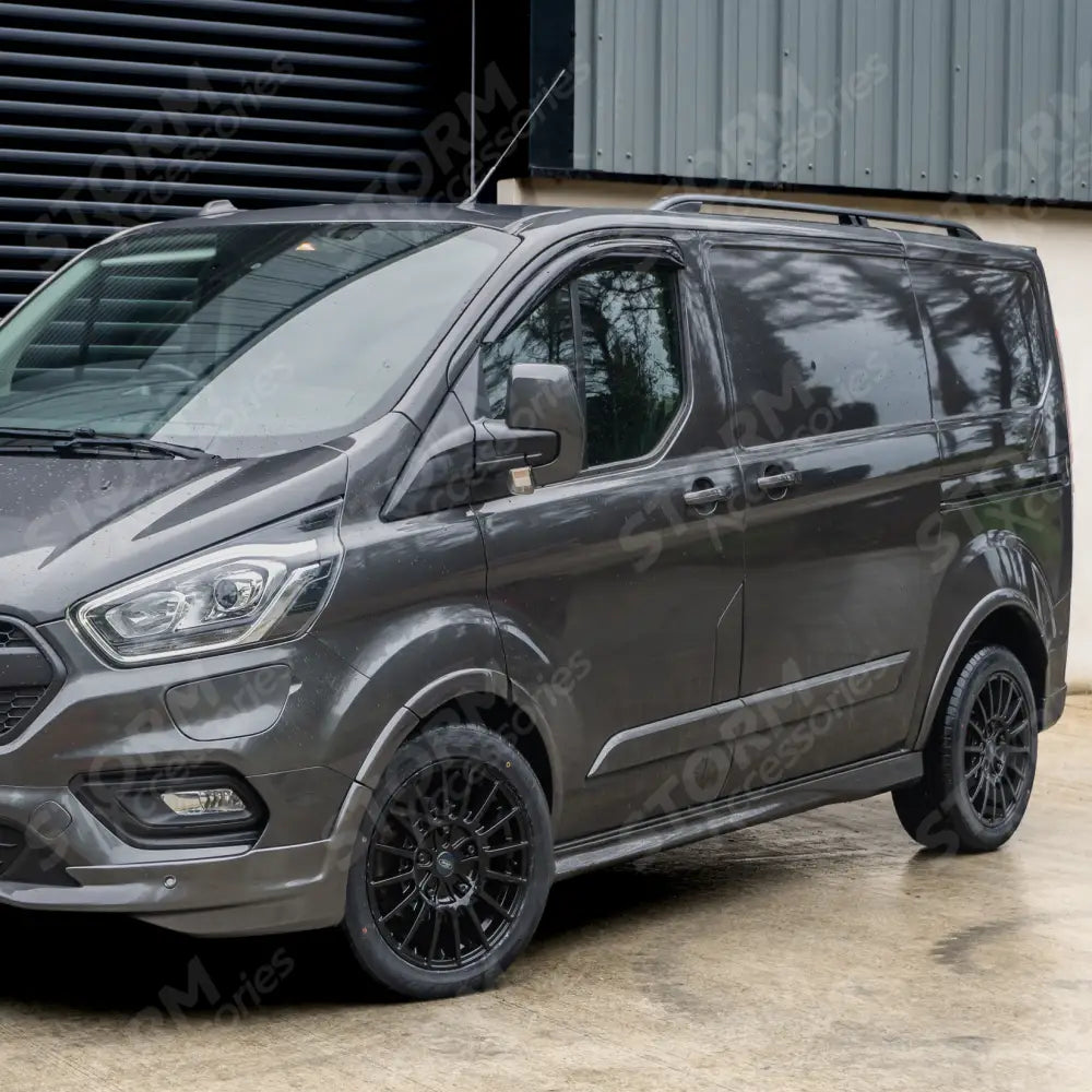 Aluminium Roof Bars Roof Rails Black For Ford Transit Custom SWB 2013 - 2024