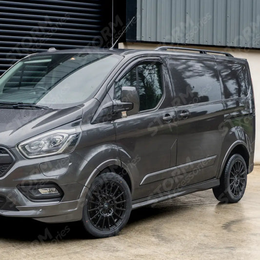 Aluminium Roof Bars Roof Rails Black For Ford Transit Custom SWB 2013 - 2024