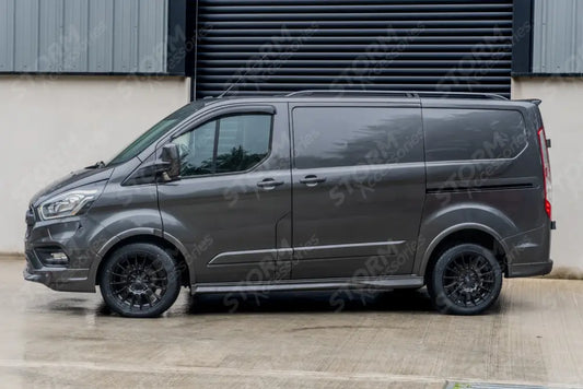 Aluminium Roof Bars Roof Rails Black For Ford Transit Custom SWB 2013 - 2024