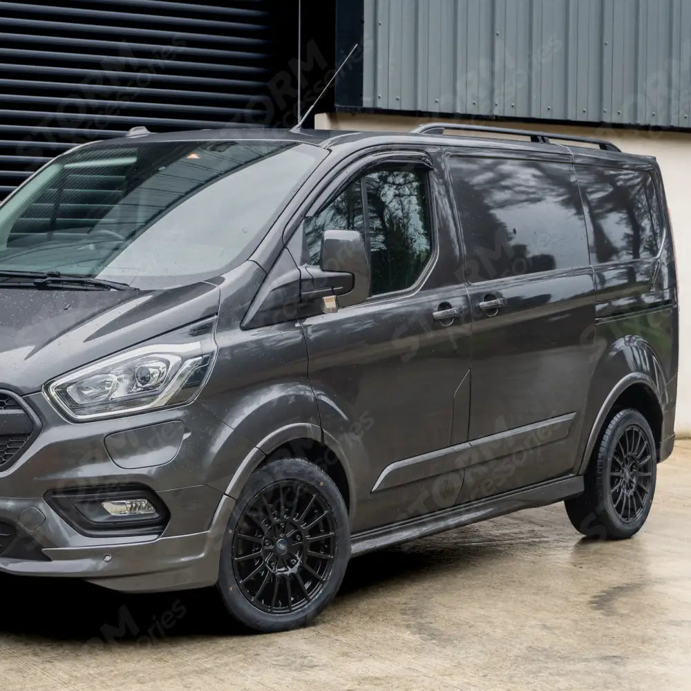 Aluminium Roof Bars Roof Rails Black For Ford Transit Custom SWB 2013 - 2024