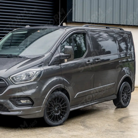 Aluminium Roof Bars Roof Rails Black For Ford Transit Custom SWB 2013 - 2024
