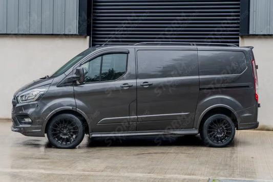 Aluminium Roof Bars Roof Rails Black For Ford Transit Custom SWB 2013 - 2024