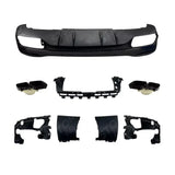 AMG Line Rear Diffuser With Tips In Gloss Black For Mercedes GLE W167 2019+