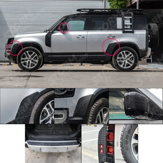 Anti-scratch Protective Trim Set Black For Land Rover Defender L663 2020 On