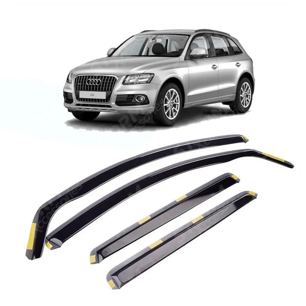 Audi Q5 2009 - 2016 Stx Internal Wind Deflectors - 4-pcs - Clip In - Dark Smoke - W101