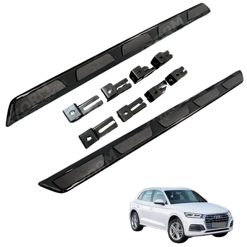 Audi Q5 2017 On OEM Style STX Side Steps Running Boards All Black - Pair
