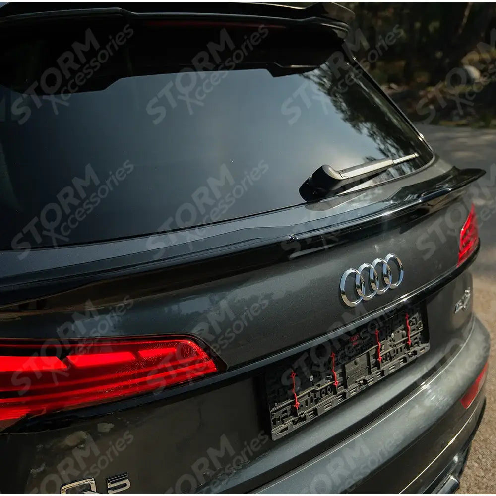 Audi Q5 S-Line Mk2 Facelift 2020-2024 Lower Spoiler In Gloss Black