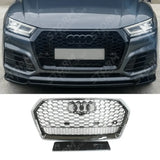 Audi Q5 / Sq5 2016-2019 'rsq5 Style' Honeycomb Grill In All Gloss Black