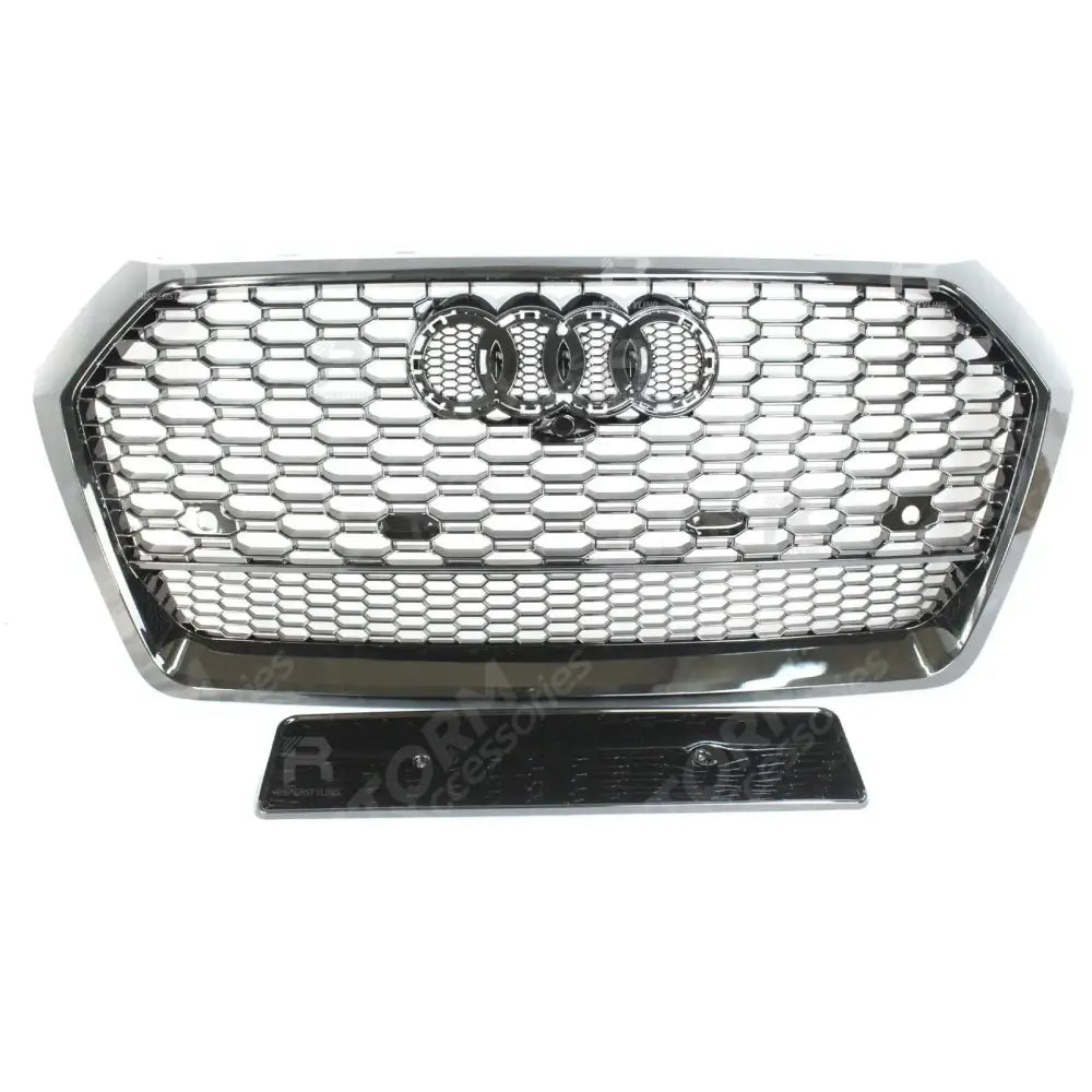 Audi Q5 / Sq5 2016-2019 'rsq5 Style' Honeycomb Grill In All Gloss Black