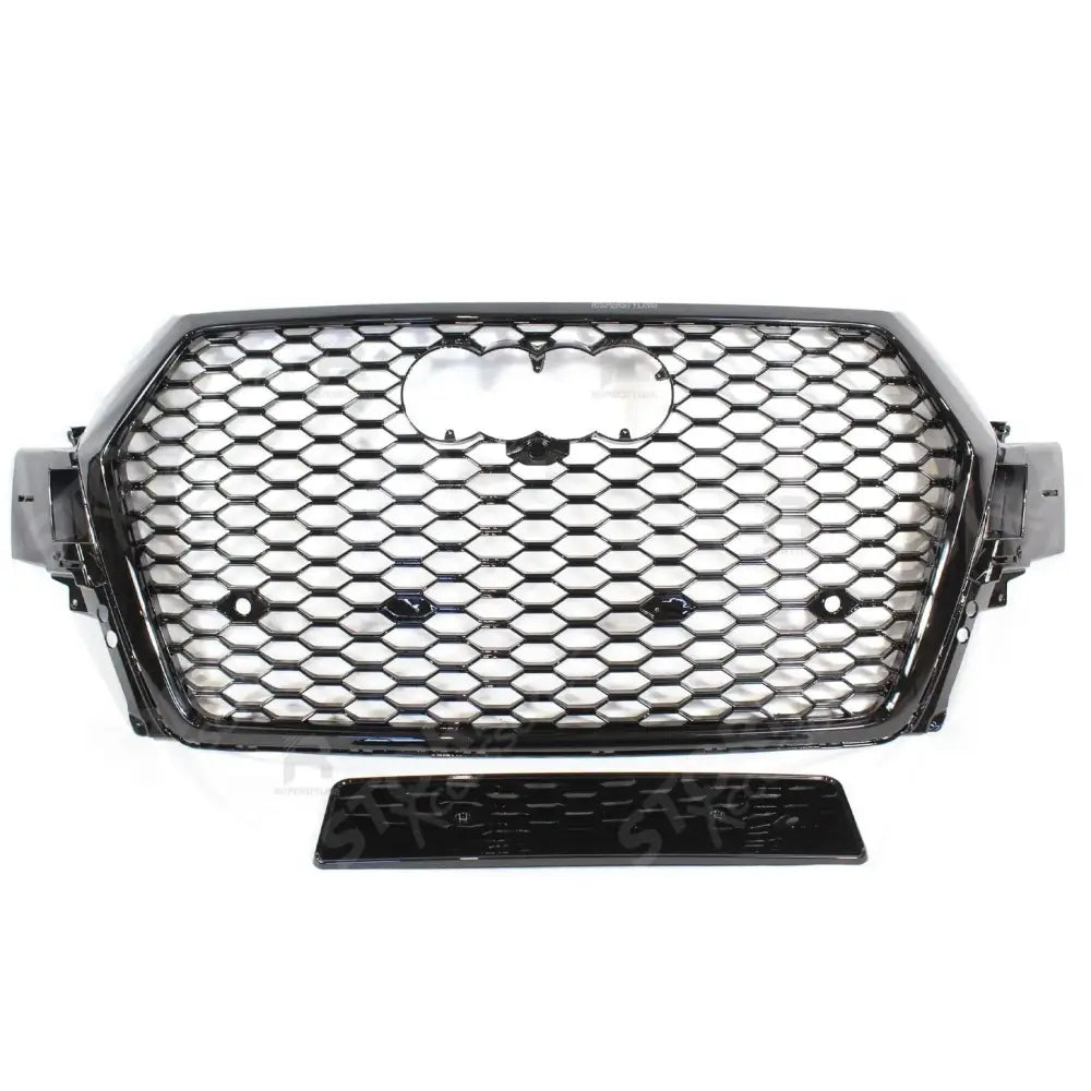 Audi Q7 / Sq7 2015-2020 'rsq7 Style' Honeycomb Grill In All Gloss Black