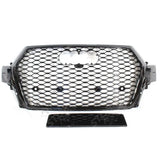 Audi Q7 / Sq7 2015-2020 'rsq7 Style' Honeycomb Grill In All Gloss Black