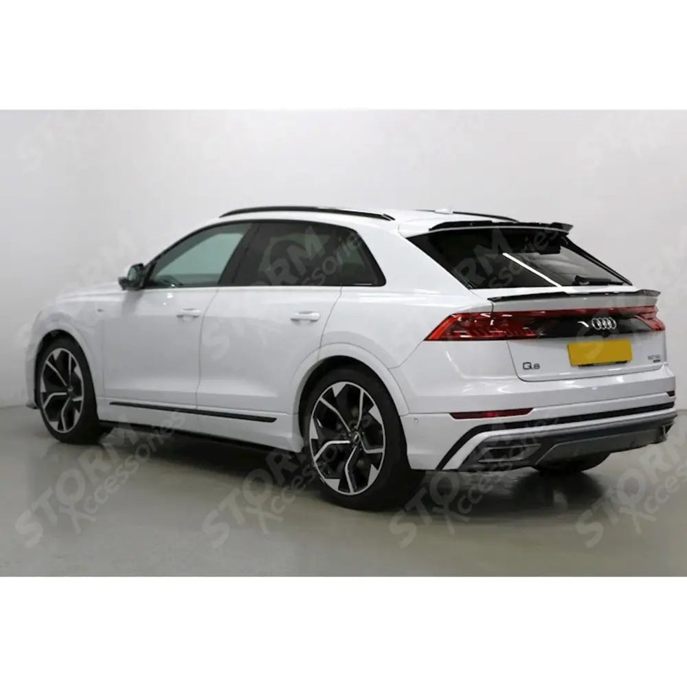 Audi Q8 2018+ - Risper Upper Spoiler Lip Extension - Gloss Black