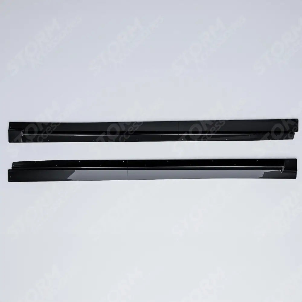 Audi Q8 S-line 2018 On Side Skirt Splitters 2 Piece In Gloss Black