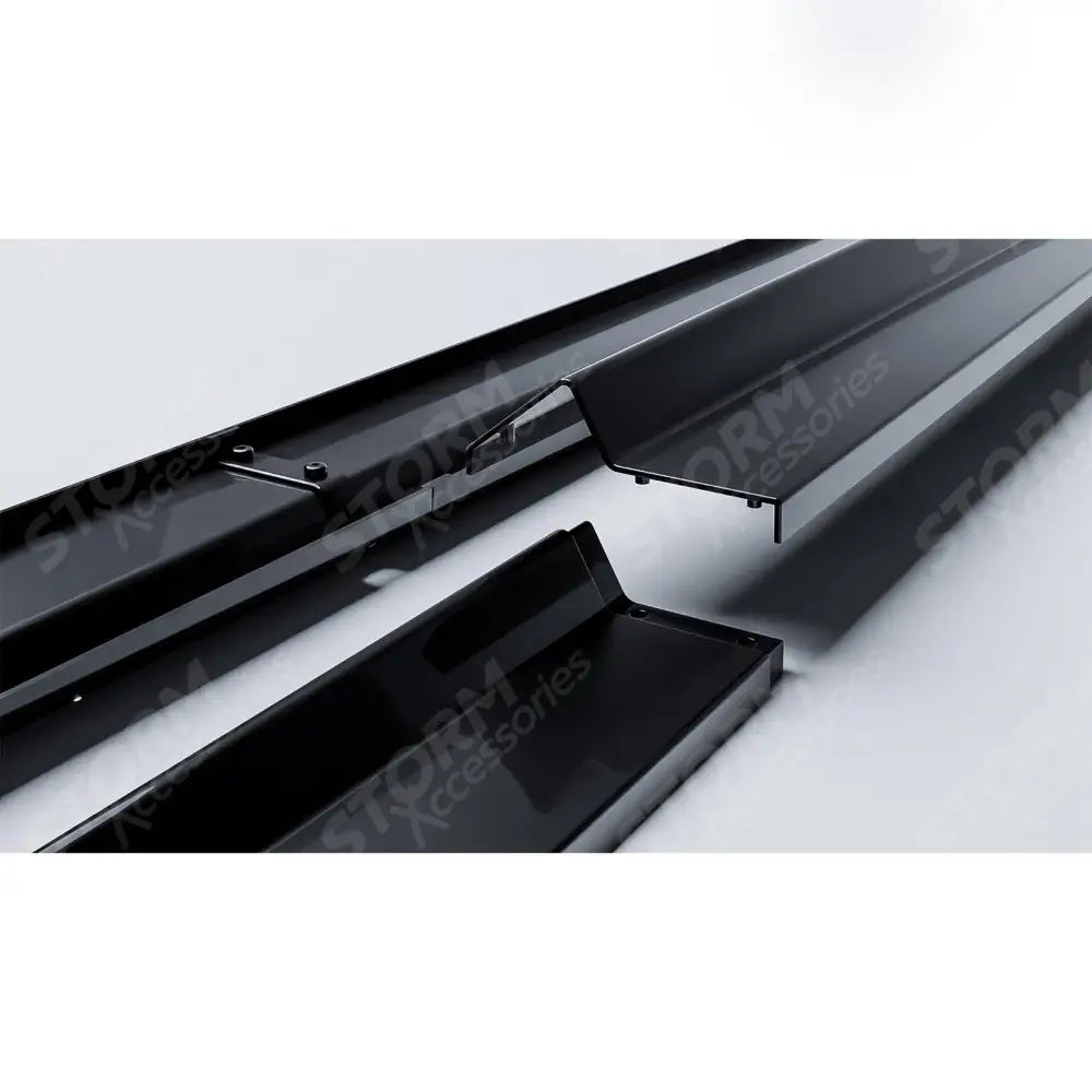 Audi Q8 S-line 2018 On Side Skirt Splitters 2 Piece In Gloss Black