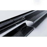 Audi Q8 S-line 2018 On Side Skirt Splitters 2 Piece In Gloss Black