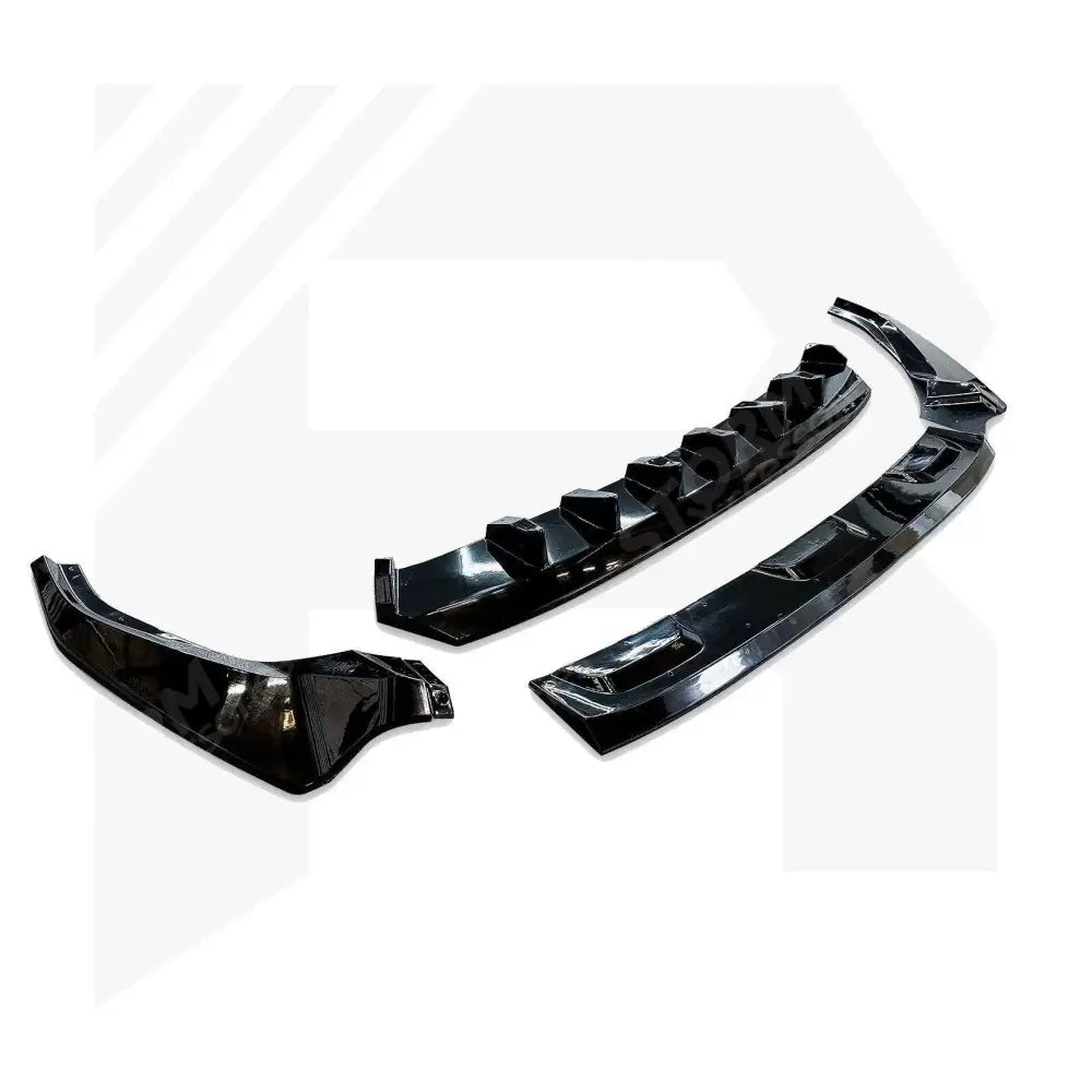 Audi Q8 S Line 2018+ Risper Front Splitter Lip - Gloss Black