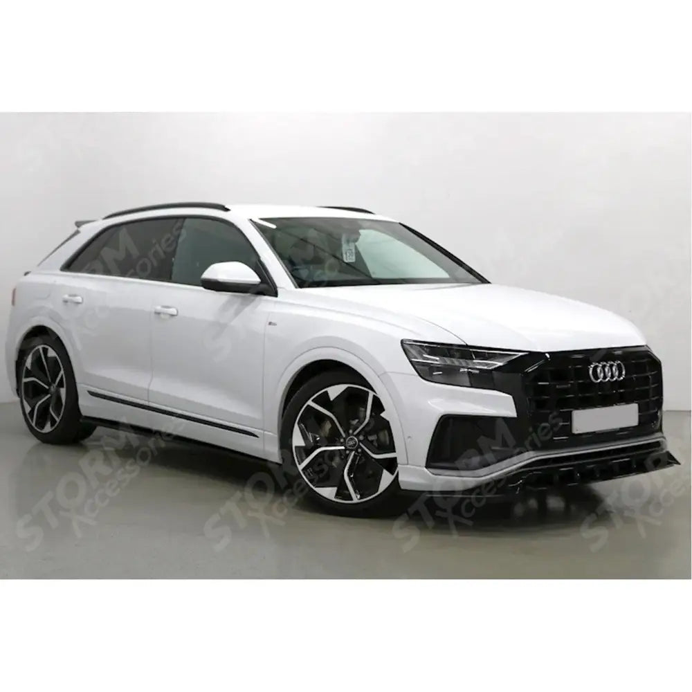 Audi Q8 S Line 2018+ Risper Front Splitter Lip - Gloss Black