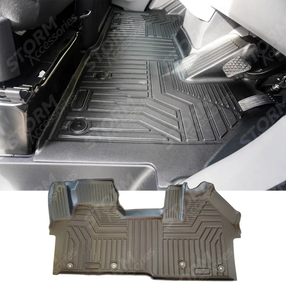 Automatic Mud Block Tailored Floor Mat 1 Piece For Ford Transit Custom 2023 on