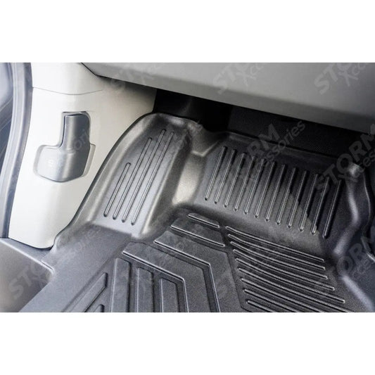 Automatic Mud Block Tailored Floor Mat 1 Piece For Ford Transit Custom 2023 on