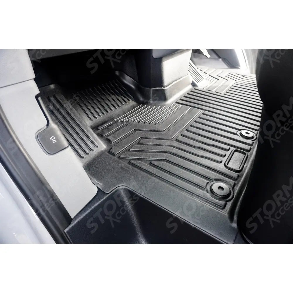 Automatic Mud Block Tailored Floor Mat 1 Piece For Ford Transit Custom 2023 on