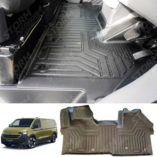 Automatic Mud Block Tailored Floor Mat 1 Piece For Volkswagen Transporter T7 2024 On