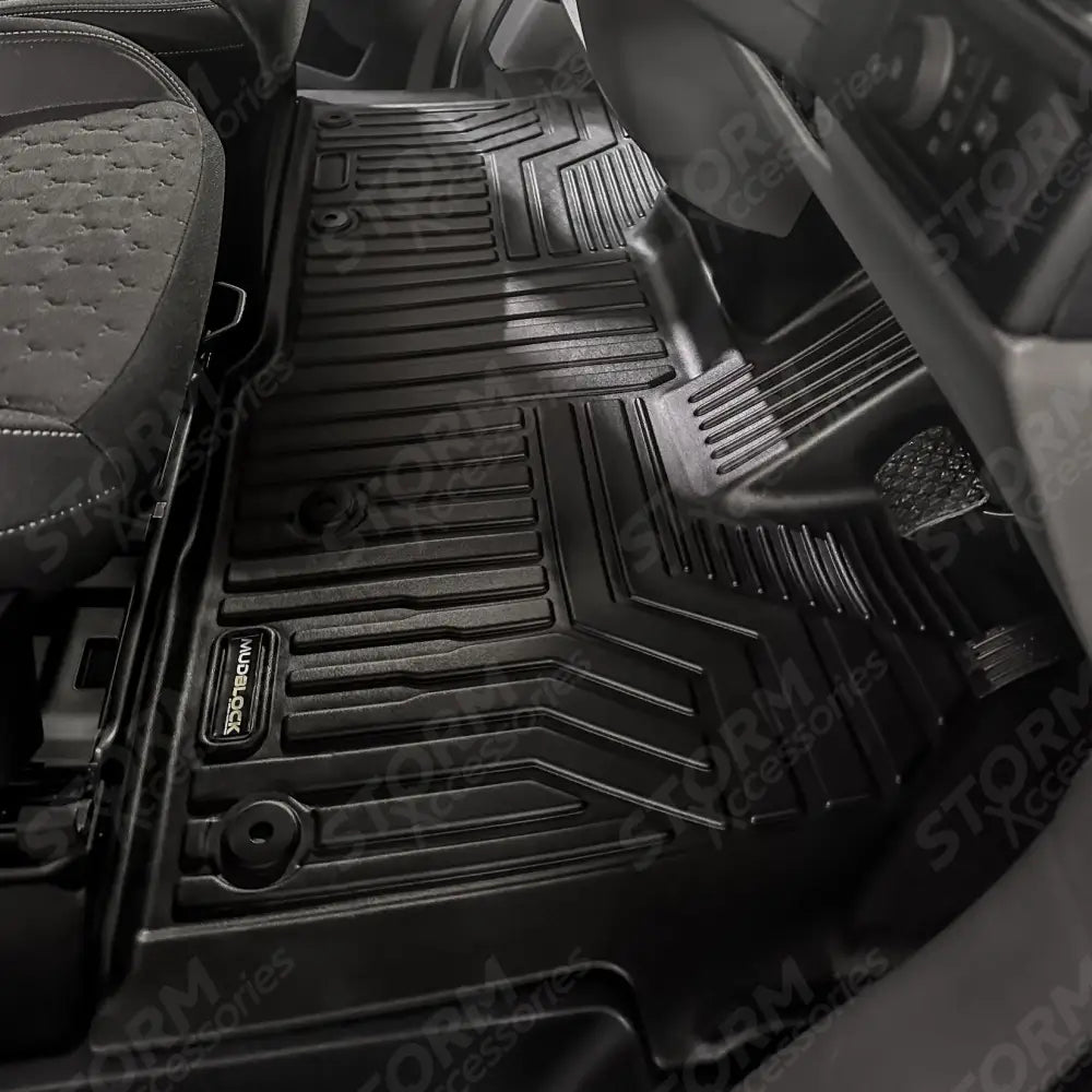 Automatic Version Tailored Mudblock Front Mat For Ford Transit Custom Double Cab 2023 On