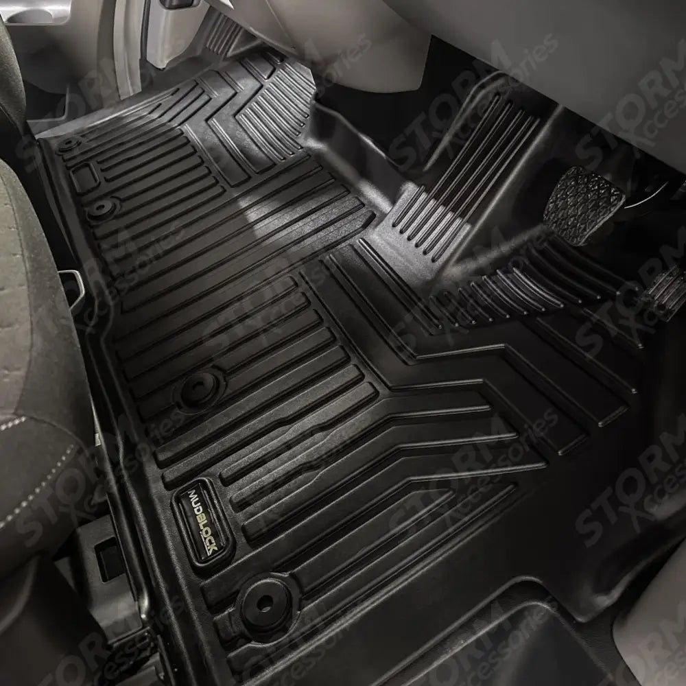 Automatic Version Tailored Mudblock Front Mat For Ford Transit Custom Double Cab 2023 On