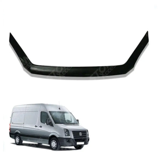 B028 For Vw Crafter 2012 - 2016 Stx Bonnet Guard Protector - Black