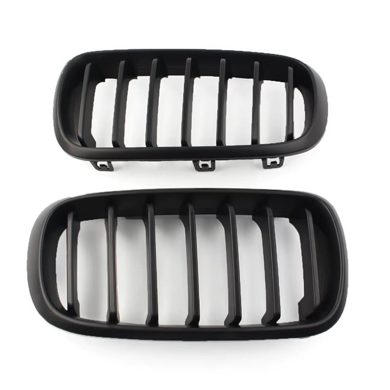 Bmw X5 F15 2013-2018 - Matte Black Front Grill - Solid Slat