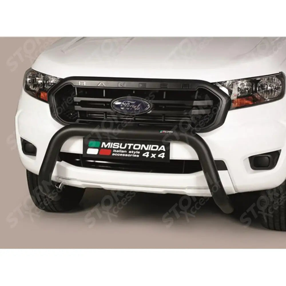 Bar 76mm Black Finish For Ford Ranger T6 2012-2022- Misutonida Ec Approved Front A