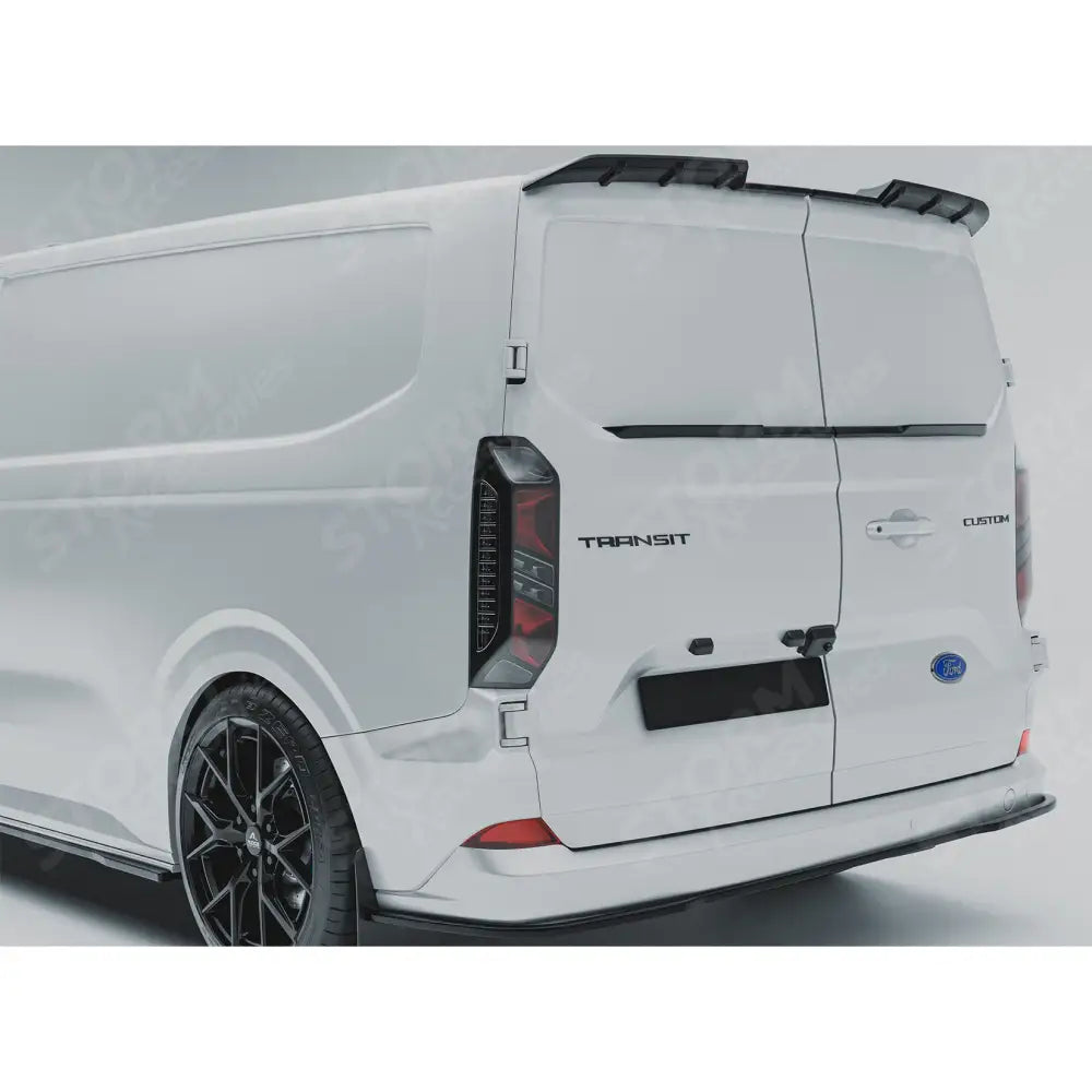Barn Door Mid Spoiler In Gloss Black For Ford Transit Custom MK2 2023+