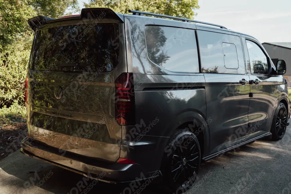 Barn Door V1 Spoiler In Gloss Black For Volkswagen Transporter T7 2025+