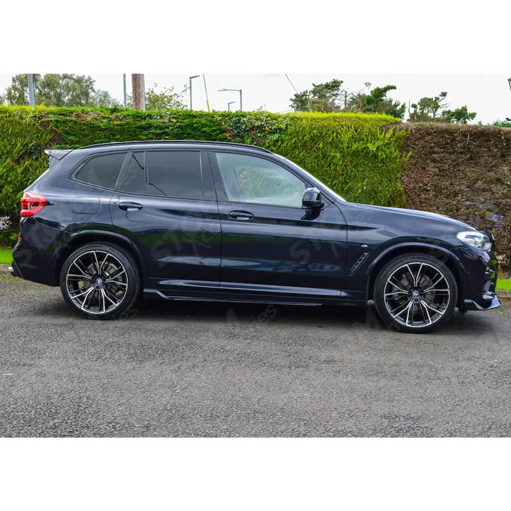 Black Knight Aero Kit With Exhaust Tips In Gloss Black For BMW X3 G01 2018-2021 - Body Kits